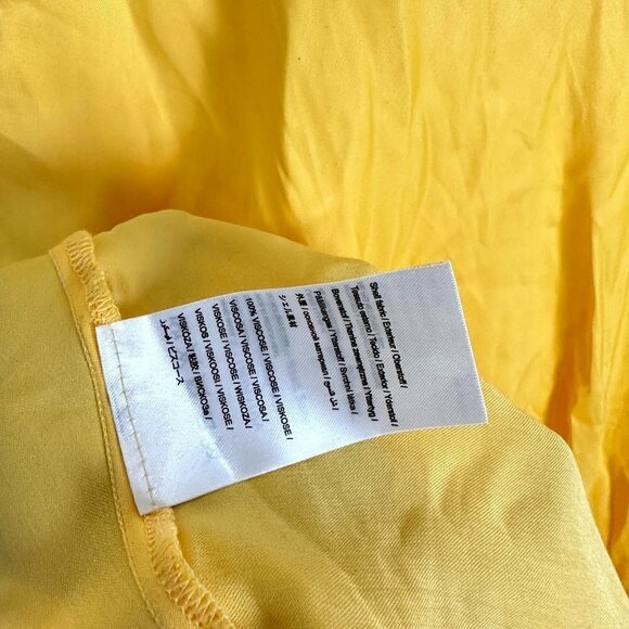 FARM RIO Cutout Piped Ring Midi Dress in Yellow Size Small - Picture 12 of 16